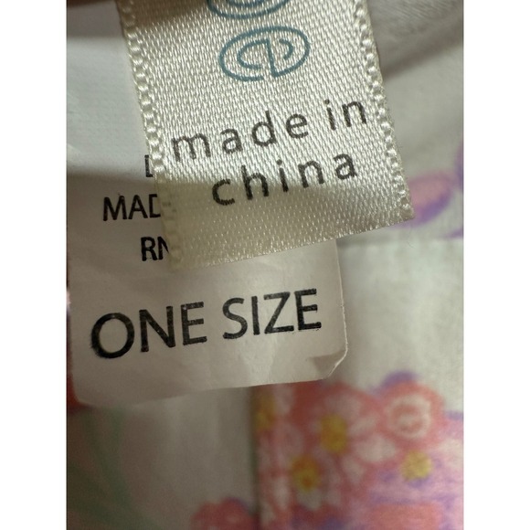 Lularoe White Background Floral Leggings One Size (OS) Butter soft - Picture 5 of 5